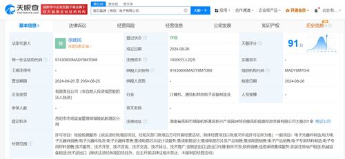 紫光国微旗下国芯晶源在岳阳设立新公司 战略布局集成电路芯片设计及服务新引擎